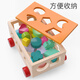 EZR-Kinderbausteine ​​Montessori Early Education Education Infant Baby ein Jahr älteres Baby Montage und Paarung 1-3 Klassenzertifikat Spielzeug Multifunktionaler neuer Dragbar