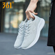 361 men's shoes 2025 summer new sports shoes men's mesh breathable casual running shoes men's light shock-absorbing running shoes [Flying mesh] Photon gray/361 degree white 41
