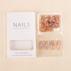 OULISI Hand-woven Armor Wholesale Medium-length Love Arrow Diamond Nail Plate Nail Patch Fake Nail Jelly Gum BY1048# Blush Arrow Diamond Phototherapy Wearing Tool Kit