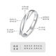China gold 999 pure silver ring men's plain ring sterling silver ring single tail ring birthday gift for boyfriend and husband anniversary pure silver intertwined men's ring Jingsuda C530