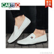 
CARTELO Spring 2025 new Doudou shoes men's leather shoes Korean version driving shoes lazy shoes social trend casual men's shoes black 9880 39