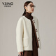 
Clothing and beautiful white circle fur short coat new lazy style small coat oriental simple luxury style beige M