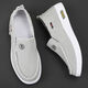 2024 Frühlings-, Sommer- und Herbst-New Old Peking-Stoffschuhe Herren-Ein-Fuß-Leinwandschuhe Herren nicht schlau atmungsaktiv und Anti-Odor-Bettlerschuhe N01 Gray 40