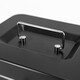 Hasdick portable cashier box with lock, savings box, safe, tool storage box, password black 20*16*9cm