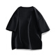 NASA GISS OFFICIEL MARQUE TRENCY T-shirt Joint Men's Men's Summer Loose Casual Round Round Primp Primp à cinq points Sleeve courte Black L