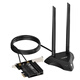 翼联（EDUP）wifi7无线接收器BE200蓝牙5.4台式机pcie内置网卡 WIFI7电竞加强延长天线款【9715GSPro】