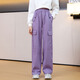 Yoyo Ein neues Mädchenanzug modischer und modischer Frühlings- und Herbst -Kinder -Sportkleidung Mädchen Sweatshirt Big Children Frühling 4882 Weiß + 15063 Lila 160 cm