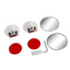 GiveGood Car Coach Mirror Coach Car Assist Rückspiegel Rückwärtshilfsspiegel Reflektor Blind Spot Reverse Library Mirror 9.5 Weiß One Pack