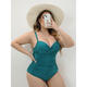 
JPVHZXOne Piece Swimwear Women big size One-piece swimsuit big size bikini women 9926 deep coffee 0XL