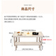 Yaqu full solid wood Zhuozi living room large long desk home dining table integrated workbench widened large board study desk writing desk C9902 ivory white single table 140x80x75cm [desktop 65mm]