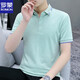 罗蒙（ROMON）polo.衫短袖t恤男士珠地棉潮流2025新款上衣服夏季男翻领半袖体恤 5012白色 XL (适合：130-145斤)