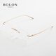 Tyrannosaurus (Bolon) Myopia Brille Titanrahmen optische Rahmen für Frauen, elegante und exquisite, Jungen Sven-Rahmen BT1590 Cat-Eye Roségold BT1592B30 Einzelrahmen (kein Objektiv erforderlich, um den Kundendienst Rabatt zu kontaktieren)
