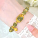 Étape par étape imitation imitation hetian jade bracelet bracelet bracelet bonbon cube cube bracelet haut de gamme atmosphérique douyin le meilleur ami bracelet casse