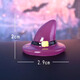Xixiaowei paysage créatif mignon mignon lumineux halloween petit ghost doll bourse mini-ornements de poupée pour enfants de 6 packs [style d'éclairage]