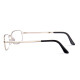 Sober reading glasses for men and women unisex folding anti-blue light reading glasses for the elderly 1105A gold 200 degrees