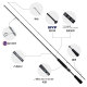 Daiwa 24 Tatula XT Spider Lure Rod High Carbon Micro-Objekte Allgemein gebrauchte Farbenbassfischfischer