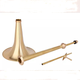 
Langjue brass hand-thickened brass Dahan number three-section number ethnic trombone red and white wedding ceremony opening big trombone big trombone big trombone [1.5 meters long] 1 piece