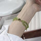 Weizhou Shark Pearl Island/The Wizard of Oz natural double-layered peridot simple fashion bracelet shiny zircon original jewelry olive olive green bracelet full length + 4cm extension chain 0 carat 16cm