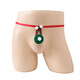 Ai Ruru men's sexy underwear men's elastic underwear Christmas new style European and American men's sexy underwear thong 2 dark green one size