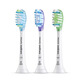 Cabeza de cepillo de dientes de Philips Electric HX9043 9063 9073 Adecuado para HX9911 9924 Cabezal de reemplazo C3 W3 G3 [HX9063 Negro] W3 Tipo blanco brillante (tres paquetes)