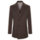 Good news bird lapel short wool coat men's business casual straight woolen coat KEBS243012U mocha brown 50