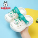 Chaussures pour enfants Babudou Boys Slippers Summer Soft Sole Baby Beach Chaussures Chaussures de trou pour enfants 117342003 Milky White 140