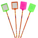 
Kang Liya 3523 Cooked plastic fly swatter, long-handled bamboo handle manual fly swatter, random color, bamboo handle plastic head