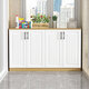 Bantujiang balcony cabinet storage locker home living room large capacity shoe cabinet storage cabinet one-in-one two-in-one cabinet four doors three layers 140*50*100cm