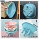 Meikejie butt washing artifact men's hemorrhoid basin free squatting bathtub women's special pregnant women's girls cleaning basin men's medicated bath thickened upgraded version blue model + thickened feet + drainage 2