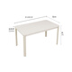 Gujia Home Cream Style Mattestisch Tisch Kleine Apartment Esstisch Haushaltstisch Esstisch Esstisch Felsen Tisch DS7170T 1,4 m Esstisch + Möwen Kaffeestuhl *4