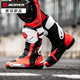 SCOYCO motorcycle riding shoes, anti-fall racing boots, wear-resistant, non-slip, breathable, protective motorcycle racing boots MR003 Force Red 43