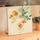 Begonia flowers digital oil painting Chinese style flower digital oil painting DIY fill color hand-painted peony begonia qx15903 [hibiscus flower] 60*60cm thick solid wood inner frame x highlight pigment