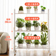Yicai Nianhua flower rack balcony multi-layer high-end flower pot storage rack combination floor-standing plant rack succulent potted plant mobile rack 5258