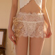 59 Yuan 3 pairs of sexy butt-covering underwear, lace see-through, no-take-off thong, T-pants, hollow, hot and tempting, black