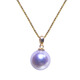 Fat Donglai's same 18k gold Akoya pearl pendant Japanese natural seawater single thickened 18K gold without necklace 6-6.5mm