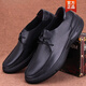 Katile Crocodile Fashion Marque en cuir authentique Chaussures en cuir masculines Cower Cow Hide Soft Sole Business Casual Cuir Toe Couche Cowhide Black 9912 42