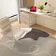
Weianka round floor mat bedroom light luxury living room floor mat without washing and erasable floor mat computer chair study sound insulation swivel chair cushion Xunru-14106-round 80cm*80cm (round)