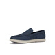 Clarks Qile gentle series men's shoes new one-foot loafer shoes beanie shoes commuting 100 navy blue 261781837 41