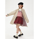 ELLE KIDS French Fashion Trench Coat] Spring and Autumn Girls' Jacket Large Children's Mid-Length Versatile Fashion Trench Coat