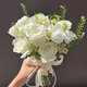 Dilanmu Boda de boda de San Valentín chino, sosteniendo flores, novia sosteniendo tulipanes de bodas, casarse, obtener un certificado de matrimonio, flores de imitación, accesorios de fotos, acompañarlo para toda la vida