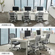 Lin's Home Simple Office Computer Desk Desktop Double Office Workbench Lin's Wood Industry LH880 [Warm White] Two-person Staff Table