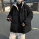 NASALIKE立领羊羔毛外套男冬季加厚痞帅棉衣双面穿棉服韩潮流ins港风棉袄 羊羔毛格子立领双面穿9902 杏色 L (关注店铺礼品)