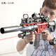 Yunya children's birthday gift 8-12 years old manual assault rifle toy electric bursting soft bullet gun for boys 1 2.05 manual 50 rounds silver manual standard