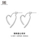 DAISY DREAM Rose Story Liu Yifei's same love earrings for women 2025 new popular earrings S925 silver needle earrings 925 silver needle unique love earrings