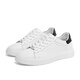 Belle Star Herrenschuhe Sommer High-End White Series Dick-Soled Small White Schuhe Casual Board Schuhe A1387AM4 Weiß/Schwarz 40 (250 mm)