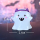 Xixiaowei paysage créatif mignon mignon lumineux halloween petit ghost doll bourse mini-ornements de poupée pour enfants de 6 packs [style d'éclairage]