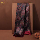 Zonghuan double-sided silk scarf for men 2024 new gift gift box for elders retro cycling scarf mulberry silk scarf golden coffee