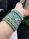 Zhiyi A Blue Natural Azul de tres colores Exquisito Pulsera Jade Beads y Pulsera de jade Jade Beads Pulsera 5.5-6 mm 1047 Modelos