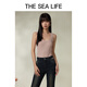 THE SEA LIFE欧海一生 多色吊带背心女春夏新款内搭针织背心15736 黑法师 M