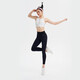 Keep Quick-drying elastic high-waisted hip-lifting women's sports yoga pants fitness pants tight and slimming 12499 classic black M